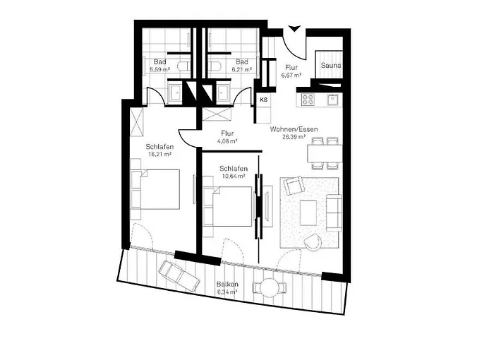 Lägenhet White Pearl 2.05 *